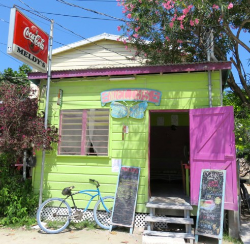 We found a tiny restaurant called Meldy’s, which serves great Belizean food.