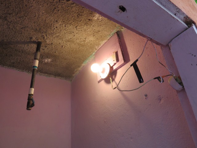 Check out the wiring job on the light fixture